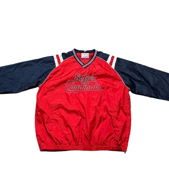 Men's Pullover Windbreaker St. Louis Cardinals Baseball Size XXL - Picture 1 of 6